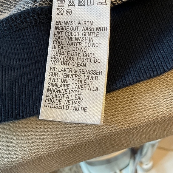 Roxy Black and White Striped Zip-Up Hoodie - Picture 7 of 8